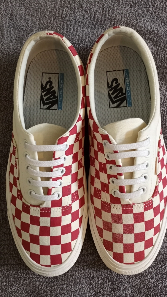Unique Red Checkerboard Vans!